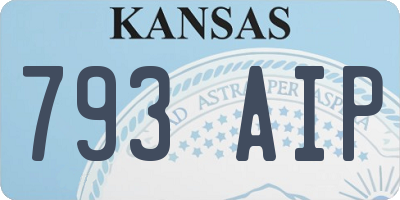 KS license plate 793AIP