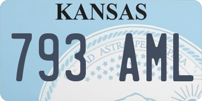 KS license plate 793AML