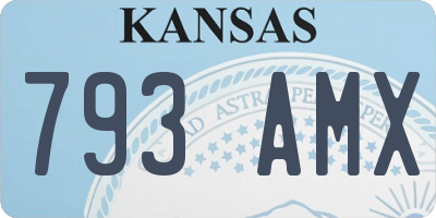 KS license plate 793AMX