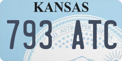 KS license plate 793ATC