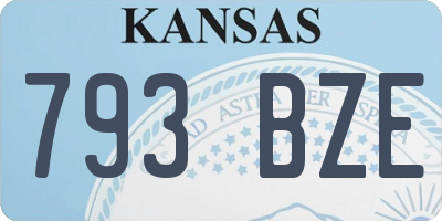 KS license plate 793BZE