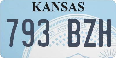 KS license plate 793BZH