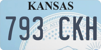 KS license plate 793CKH