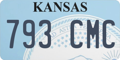 KS license plate 793CMC