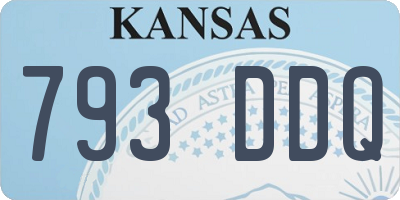 KS license plate 793DDQ