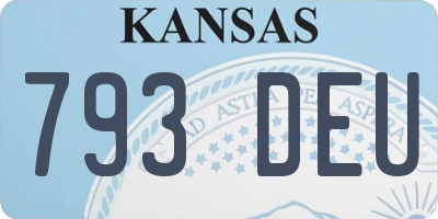 KS license plate 793DEU