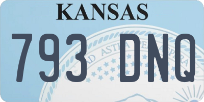 KS license plate 793DNQ