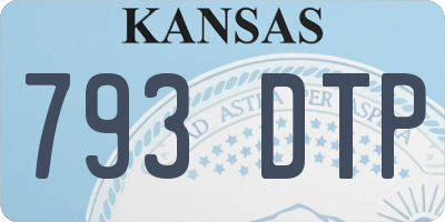 KS license plate 793DTP