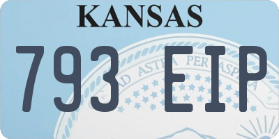 KS license plate 793EIP