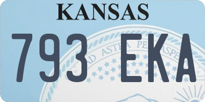 KS license plate 793EKA