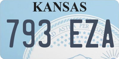 KS license plate 793EZA