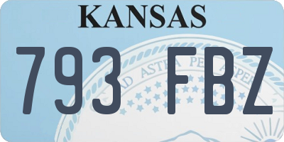 KS license plate 793FBZ