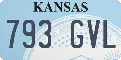KS license plate 793GVL