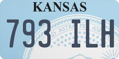 KS license plate 793ILH