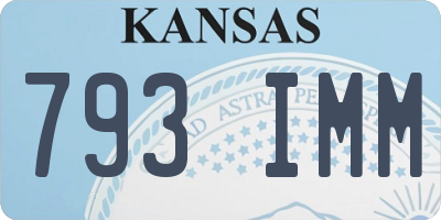 KS license plate 793IMM