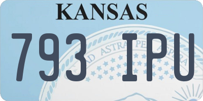 KS license plate 793IPU
