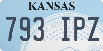 KS license plate 793IPZ