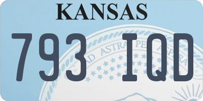KS license plate 793IQD