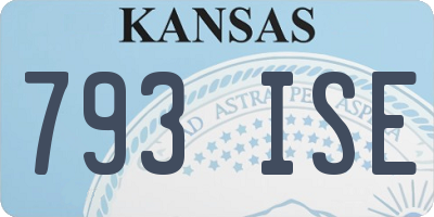 KS license plate 793ISE