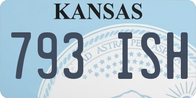 KS license plate 793ISH