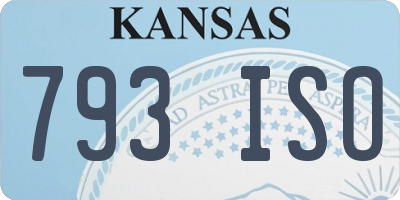 KS license plate 793ISO