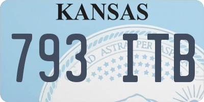 KS license plate 793ITB