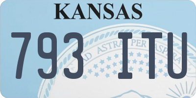 KS license plate 793ITU