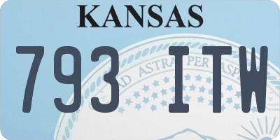 KS license plate 793ITW