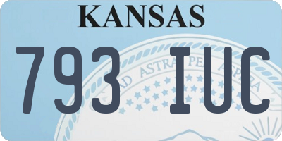 KS license plate 793IUC
