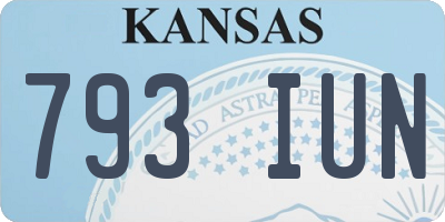 KS license plate 793IUN