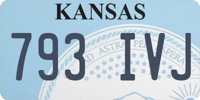 KS license plate 793IVJ