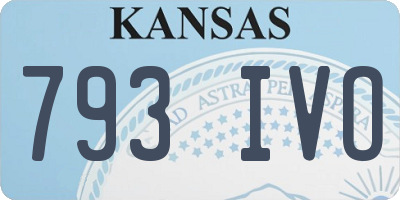 KS license plate 793IVO