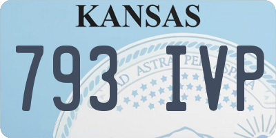 KS license plate 793IVP