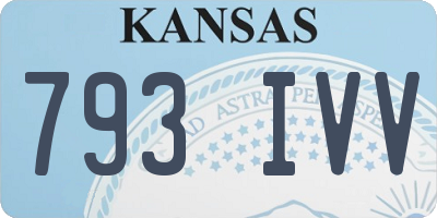 KS license plate 793IVV