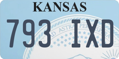 KS license plate 793IXD
