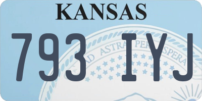KS license plate 793IYJ