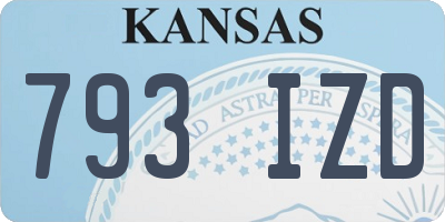 KS license plate 793IZD