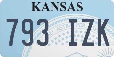 KS license plate 793IZK