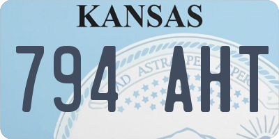 KS license plate 794AHT