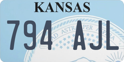 KS license plate 794AJL