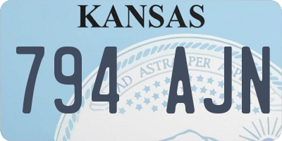 KS license plate 794AJN