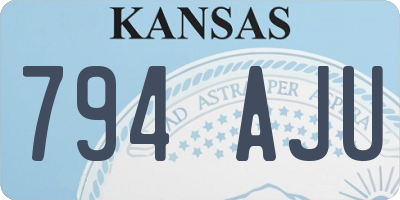 KS license plate 794AJU