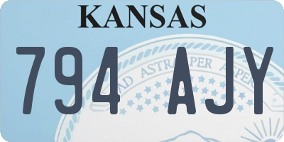 KS license plate 794AJY