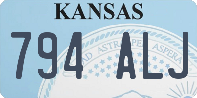 KS license plate 794ALJ