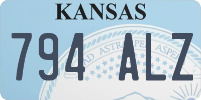 KS license plate 794ALZ
