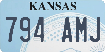 KS license plate 794AMJ