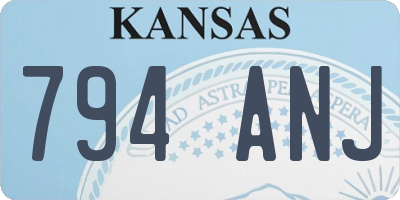 KS license plate 794ANJ