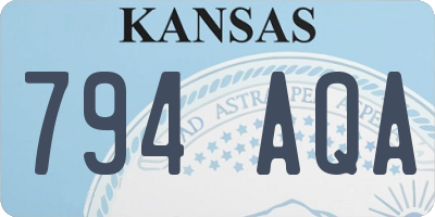 KS license plate 794AQA