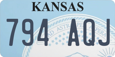 KS license plate 794AQJ
