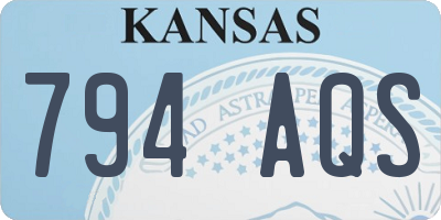 KS license plate 794AQS